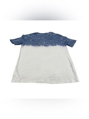American Eagle Outfitters Super Soft Standard Fit Blue and White Dip-Dye T-Shirt